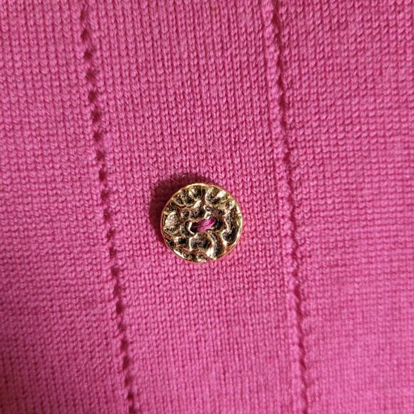 Vintage 80s Dunedin Purple Lambswool Collared Sweater Large Kitschy Grannycore - Picture 9 of 10